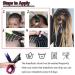60.96cm Synthetic Hair Braids Extensions - 15pcs Hip-Hop Reggae Dreadlock Crochet Hair in Black Dark Gray & Silver Gray - Buy Online on GoSupps.com