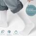 +MD Men's Non-Binding Bamboo Diabetic Dress Socks 10-13 Black - 6 Pairs - Buy Online on GoSupps.com