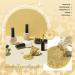 Glamonade 6-Piece Water-Based Nail Polish Set - Non-Toxic DIY Kit for Women and Girls - Golden Silvery Shades - 0.24oz Each - Buy Online on GoSupps.com