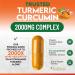 Turmeric Curcumin Supplement 2000mg - Nature's Joint & Immune Support Organic Tumeric & BioPerine Black Pepper for Best Absorption with 95% Curcuminoids Non-GMO Bottled USA - 120 Capsules 120 Count (Pack of 1) - Buy Online on GoSupps.com