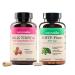 NatureWise 1 Milk Thistle + Dandelion Root - Vegan Non-GMO 60 Capsules 60-Day Supply + 1 5-HTP 200mg + Vitamin B6 - Non-GMO Vegan - 60 Capsules 60-Day Supply