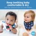 Dr. Brown's Bandana Bib with Snap-On Teether 2-Pack Navy Whales & Anchors - Buy Online on GoSupps.com