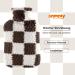 Buy SAMPLY 2L Hot Water Bottle with Soft Cover | Fluffy Bed Bottle for Kids & Adults | Perfect Gifts for Women - Brown & White - Buy Online on GoSupps.com