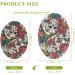 3-Pack Cleaning Kitchen Sponges Oval Skull Rose Kitchen Cellulose Dishwashing Wood Pulp Cotton - Buy Online on GoSupps.com
