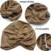 Beifon Women's Beanie Hat Turban - 2 Pack Elastic Printed Sleeping Caps for Hair Loss - Marine & Khaki - Buy Online on GoSupps.com
