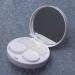 Milist Contact Lenses Travel Kit | Case Box with Tweezers & Lenses Holder | Compact Container for Women | Stylish White Lens Flask & Mirrors - Buy Online on GoSupps.com