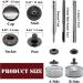 15mm Heavy Duty Leather Snap Fasteners Kit - Metal Buttons, Tools for Clothing, Jeans, Jackets, Bags - Black - Buy Online on GoSupps.com