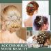 64-Piece Wedding Hair Comb Set with Flower Rhinestone Hair Sticks, Pearl Hair Pins, Crystal Combs, Hair Vine, and U-Shaped Pearl Clips - Buy Online on GoSupps.com