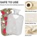 NAANLE Skull Roses Hot Water Bottle | Transparent Heated Bag for Pain Relief & Cold Therapy 1L International Shipping - Buy Online on GoSupps.com