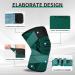 Kniebandage f r Frauen & M nner - 2 St ck Knieunterst tzung mit verstellbaren Riemen & rutschfestem Silikon f r Sport Arthritis Bandverletzung Meniskusverletzung (M Dunkelgr n) - Buy Online on GoSupps.com