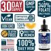 Windsor Botanicals Liquid Iron Supplement for Women - Folic Acid Vitamin C - Vegan Iron for Anemia & Pregnancy Support - Gluten-Free Non-GMO - 30 Days Supply - 2oz Orange Flavor - Buy Online on GoSupps.com