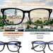 5 Pack Blue Light Blocking Reading Glasses - Square Fashion Computer/Gaming TV Glasses (5C A 1.75) - Buy Online on GoSupps.com