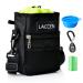 LACCEN Treat Pouch for Dog Training Dog Treat Bags with Poop Bag & Collapsible Travel Pet Bowl & Doggie Clicker Adjustable Waistband Dog Training Treat Pouches Dog Walking Bag for Women Men Black