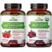Zazzee Herbal B Pressure Support Bundle | 20:1 Organic Beet Root Capsules & 20:1 Extra Strength Hawthorn Berry Capsules | Non-GMO Vegan & ISO Lab Tested