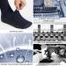 +MD Men's Non-Binding Moisture Wicking Bamboo Crew Diabetic Socks 10-13 - Black/White (4 Pairs) - Buy Online on GoSupps.com
