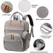 Cherrysea Diaper Bag Backpack with Changing Station - Multifunctional Baby Mom Bag for Boys and Girls | Grey Diaper Backpack with Bassinet and Stroller Straps - Buy Online on GoSupps.com