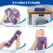 Windspeed 2Pcs African Body Exfoliating Net - Deep Cleaning Bath Sponge for Men and Women - Shower Scrubber - Stocking Stuffer - 80x30cm - Blue + Purple - Buy Online on GoSupps.com