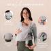 Boba Bliss Hybrid Baby Carrier: 2-in-1 Newborn to Toddler Baby Wrap & Carrier in Grey - Hip-Healthy, No-Tie Design - Soft & Stretchy Sling for Babies 7-35 lbs - Buy Online on GoSupps.com