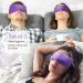 Suzzipad Lavender Eye Pillow Pack of 2 - Meditation & Stress Relief | Weighted Eye Mask for Headache Relief | Hot/Cold Compress with Aromatherapy - Purple - Buy Online on GoSupps.com