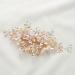 SWEETV Handmade Wedding Hair Comb Pearl Flower Bridal Hair Clip Hair Accessories for Women Wedding Gold