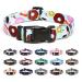 Mercano dog collar adjustable soft nylon comfort & robust patterned dog collar for small medium -sized dog puppies cats (m cookie blue) m cookie blue