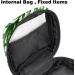 Stylish Menstruation Pad Bag with Zipper | Women's Napkin & Tampon Storage | Tropical Palm Leaves Green Watercolor Design - Buy Online on GoSupps.com