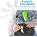 Shop Wllhyf 4-Pack Collapsible Travel Toothbrushes - Soft & Compact Ideal for Travel - Green/Blue/White/Black - Buy Online on GoSupps.com