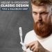Asipro Men's Straight Razor Set with 10 Changeable Blades - Ideal Barber Knife for Perfect Beard Grooming - Silver 1 Pack - Buy Online on GoSupps.com