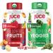 Juce Original Formula - Organic Super Fruit & Veggies Supplement - Gluten/Gelatin Free Soy Free & Vegan- Reds & Greens Superfood Capsules- 23 Fruits & 23 Vegetables (180 Count)- By Terra Kai Organics Organic Fruit & Veggie