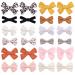 Jollybov's hair loops for babies girls completely lined crocodile chrams hair accessories for little girls toddlers children teenagers pairs 24 pieces multi -colored