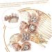 Angoily Bridal Comb Bridal Accessories Hairpins Grips Barrettes Rhinestone for Hair Flowers Decoration Hair Insert Comb Hair Jewels for Women Fabric Hair up Tricolor Pink Women's - Buy Online on GoSupps.com