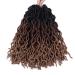 18 Goddess Faux Locs Crochet Hair - 6 Packs Gypsy Wavy Dreadlocks - 3 Tone Curly Braiding Extensions (#1B3027) | Soft & Lightweight - Buy Online on GoSupps.com