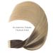 20 Pcs Balayage Chocolate Brown to Dirty Blonde Tape-In Hair Extensions - 50cm Remy Invisible Skin Weft | Alife Extensions - Buy Online on GoSupps.com