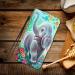 Didan Samsung Galaxy A7 2018 Case - Colorful PU Leather Flip Cover with Stand Full Body Protection Elefant & Flower Motif - Buy Online on GoSupps.com
