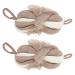 KALLORY 2pcs Long Bath Flower Foaming Bath Ball Body Wash Bath Sponge Scrubber Baby Accessories Bath Tubs for Babies Bathroom Shower Balls Mesh Shower Balls Frosted Tool Shower Supplies 20x10cm 1.0
