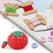 Tomato Pin Cushion Set for Sewing Needle Holder - 6 Pieces, Foam Padded - DIY Handcraft Tool - Various Sizes Included - Buy Online on GoSupps.com