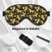 Gold Glitter Unicorn Sleep Mask | Adjustable Travel Eye Mask | Premium Sleeping Eye Covers - Buy Online on GoSupps.com