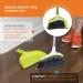 Casabella Basics 2-Piece Angled Broom and Dustpan Set - Silver/Green | Cleaning Set - Buy Online on GoSupps.com
