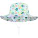LANGZHEN Baby Girls Beach Sun Hat with Chin Strap | Toddler Kids Wide Brim Play Hat | Flamingo-Leaves Design | 1-2 Years - Buy Online on GoSupps.com
