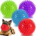 12cm Squeaky Dog Balls Toys for Medium Large Dogs 4 Pack Indestructible Dog Toys for Aggressive Chewers Spike Dog Balls for Clean Teeth and Training Dog Toys for Boredom and Stimulating 4pack