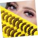 FRCOLOR Natural False Eyelashes 10 Pairs eyelashes masquerade eyelash manga lashes cluster lashes fluffy spiky lashes lashes full false lashes Miss Accessories fiber bulk