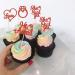 Gyufise 24 Pieces Red Glitter Engagement Cupcake Toppers He Asked She Said Yes Diamond Ring Heart Cupcake Picks for Wedding Bridal Shower Party Cake Decorations - Buy Online on GoSupps.com