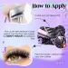 Self-Adhesive Eyelashes Kit - Wiwoseo No Glue D Curl Individual Clusters (50 Pcs, 8-16MM) for Beginners - Buy Online on GoSupps.com