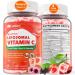 Natural Liposomal Vitamin C 1000mg Gummies for Adults Kids 9+, 1660mg Chewable Vitamin C w/ 11mg Zinc, D3, Elderberry, Echinacea, Bioflavonoid, Immune Support - Organic VIT C from Fruits, Sugar Free 60 Count (Pack of 1)