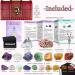 23PCS Natural Crystals and Healing Stones Set - Chakra Stones, Tumbled Stones, Crystal Necklaces, Pendulum, Pyramid, Wooden Box | 50g Assorted Stones - Buy Online on GoSupps.com