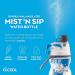 O2COOL Mist 'N Sip 2-in-1 Misting Water Bottle - 20 oz (Splash Blue) - Buy Online on GoSupps.com