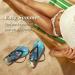 Mnsruu Multicolored Flip-Flops - Dolphin & Mermaid Design | XL for Men & Women | Perfect for Home Hotel Spa & Travel - Buy Online on GoSupps.com