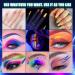 Neon Pigment Eyeshadow Powder - 6 UV Glow Colors for Bold Makeup | FindinBeauty Christmas Face & Body Art - Buy Online on GoSupps.com