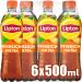 LIPTON ICE TEA Peach iced tea with peach flavor DISPOSABLE (6 x 0.5 l) 500 ml (pack of 6)