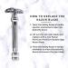 Parker 99R - Long Handle Heavyweight Butterfly Open Double Edge Safety Razor for Men + 5 Premium Platinum Blades - Buy Online on GoSupps.com